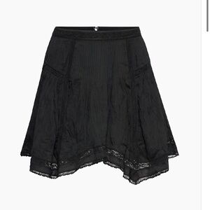 Aritzia Wilfred Belle Skirt with Black Lace Trim Details